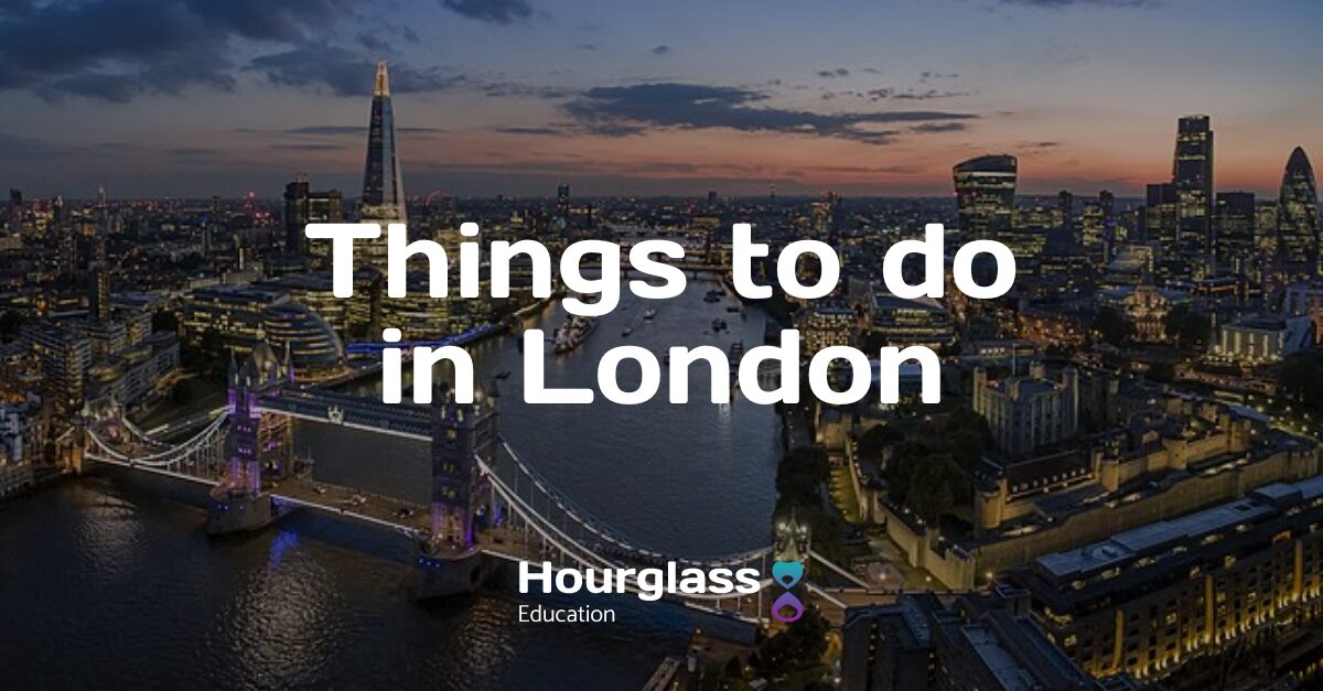 image of london with the text 'things to do in london'