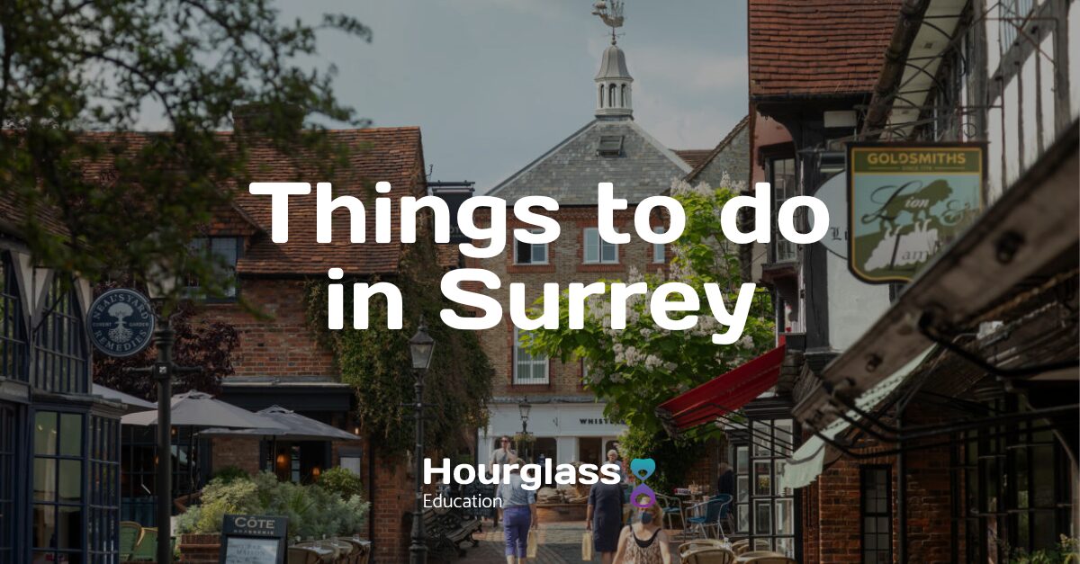 image of Surrey with the text 'things to do in Surrey'